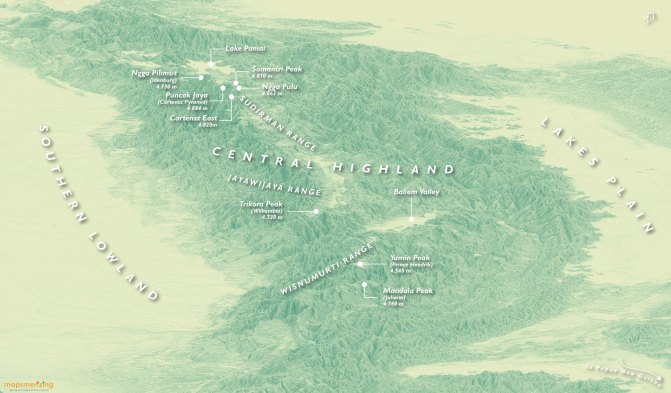 pegunungan tengah papua central highlands cordillera