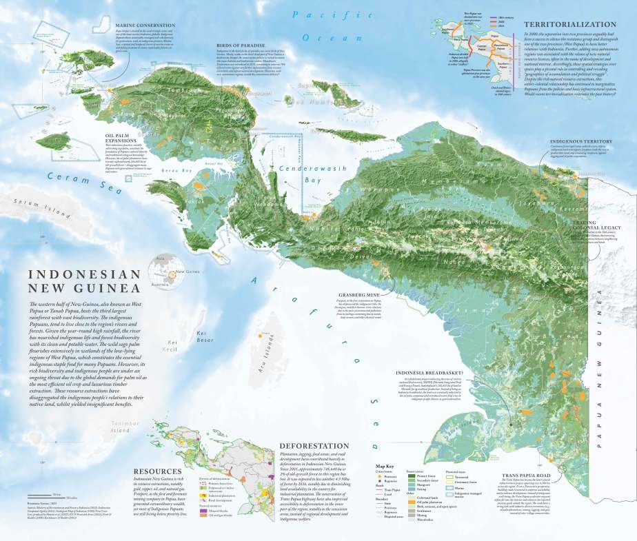 Peta Tanah Papua Indonesia New Guinea | Atlas of Politicizing the Tanah Papua Ecological Landscape